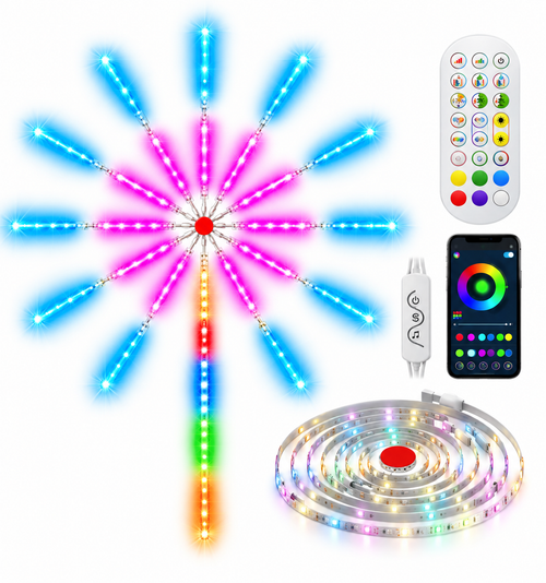 Fuegos artificiales / Luz Led